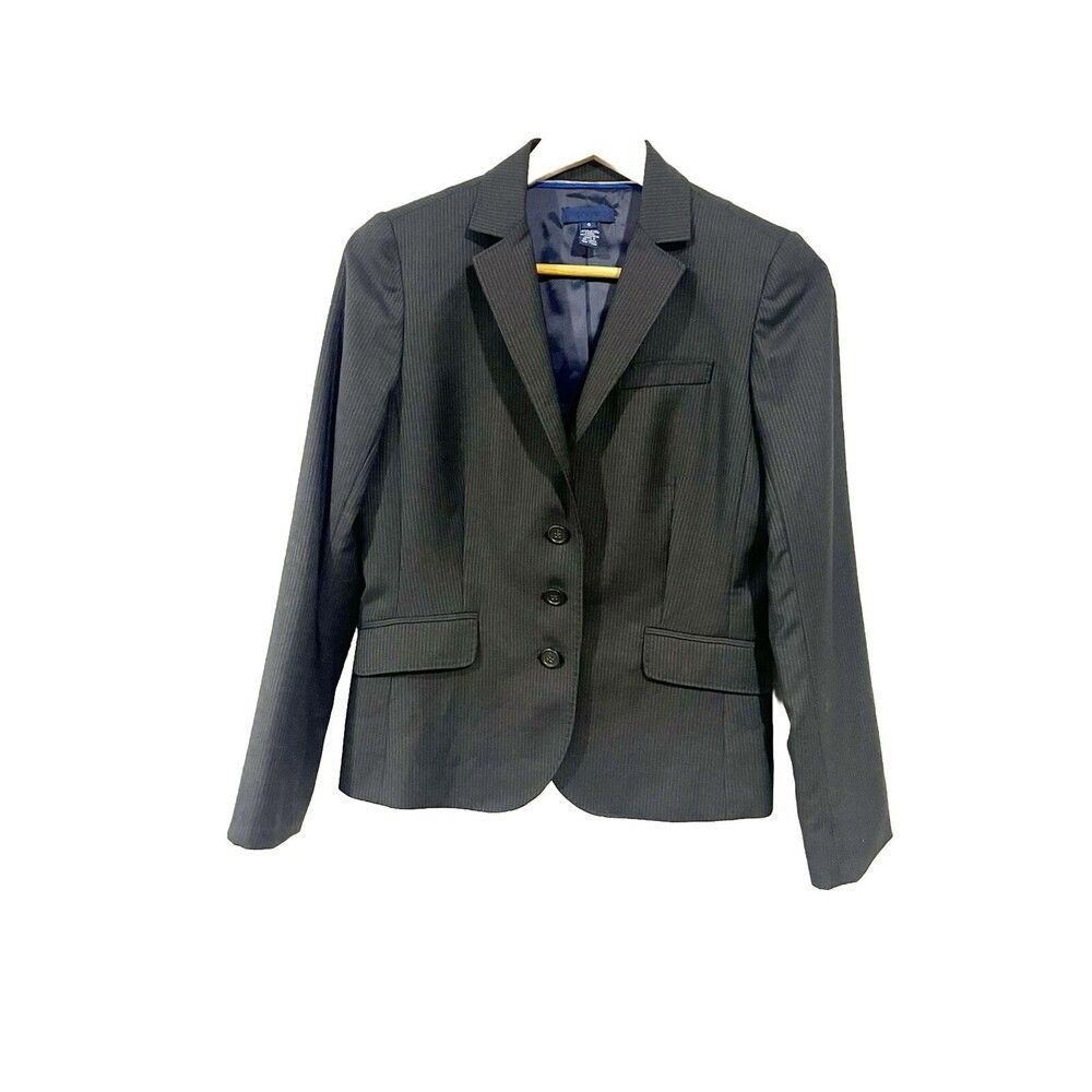 J. Crew Jacket Italian Wool blazer pinstripes career Businesses Office Women’s 8